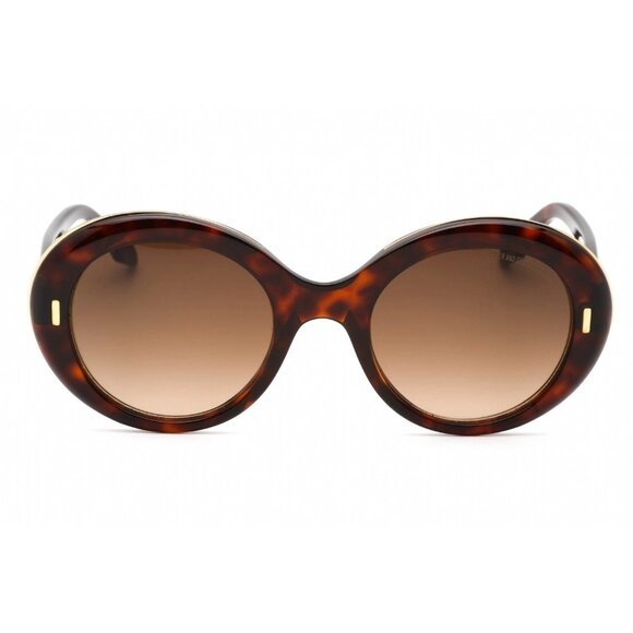NEW CUTLER AND GROSS CG1327S 004 OVAL HAVANA WOMEN SUNGLASSES